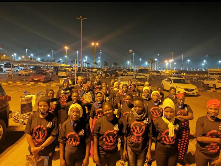 Girls have reached Saudi Arabia to work as maids through Explorer Dubai Limited
